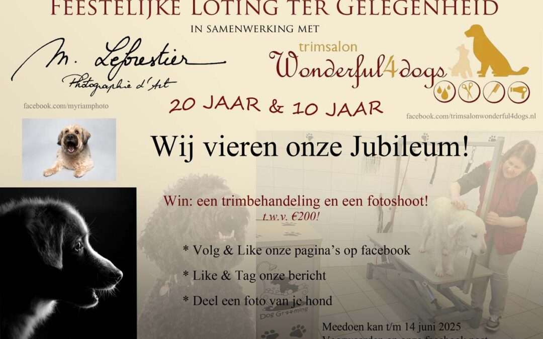 Win actie Geldrop 2025 ! 🐕 trimbehandeling en fotoshoot